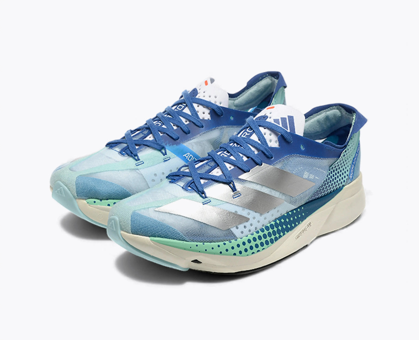 Adizero Adios Pro 3 - Bleu translucide / Noir / Gris Solaire Adidas