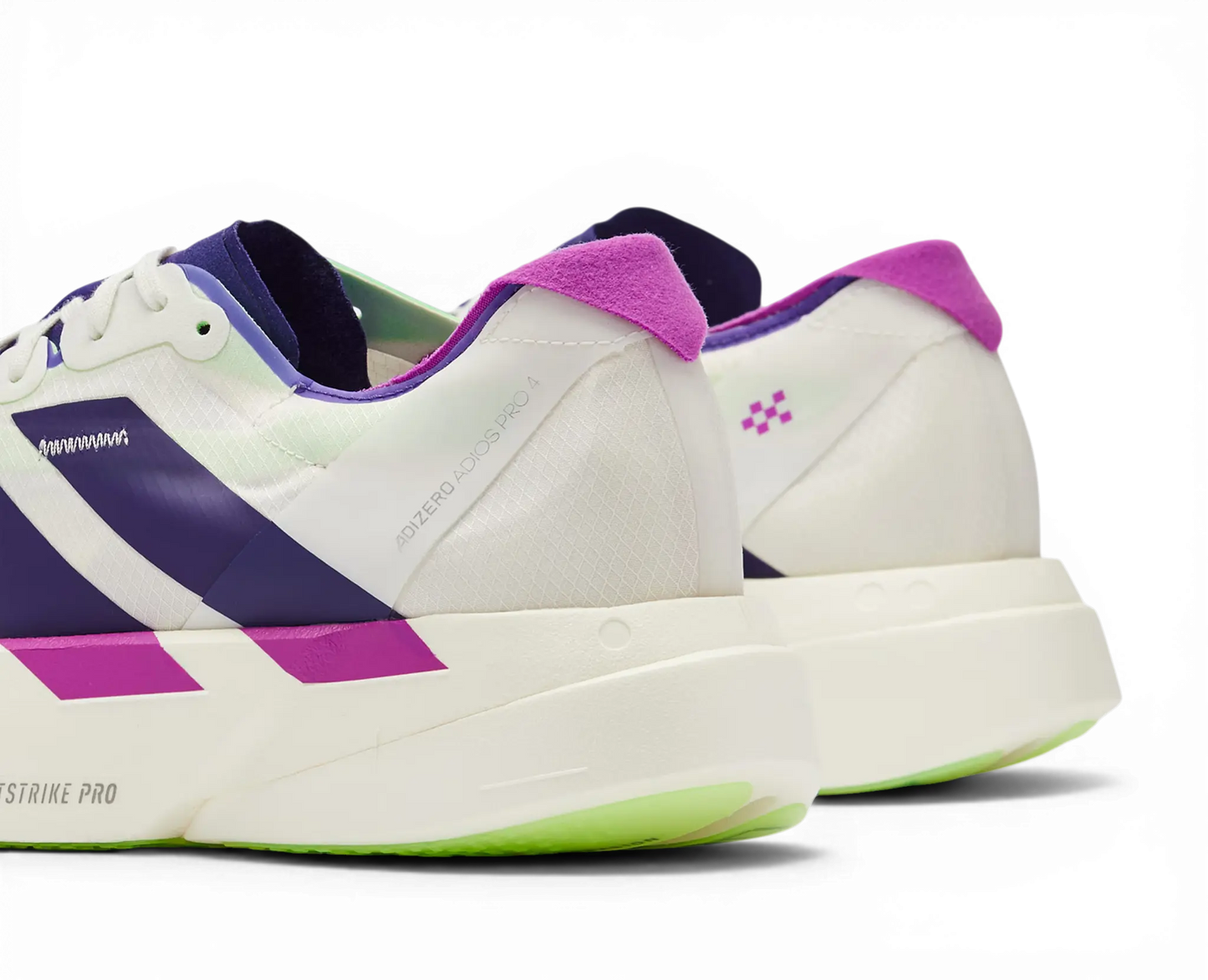 Adizero Adios Pro 4 White Purple Lime Burst Adidas
