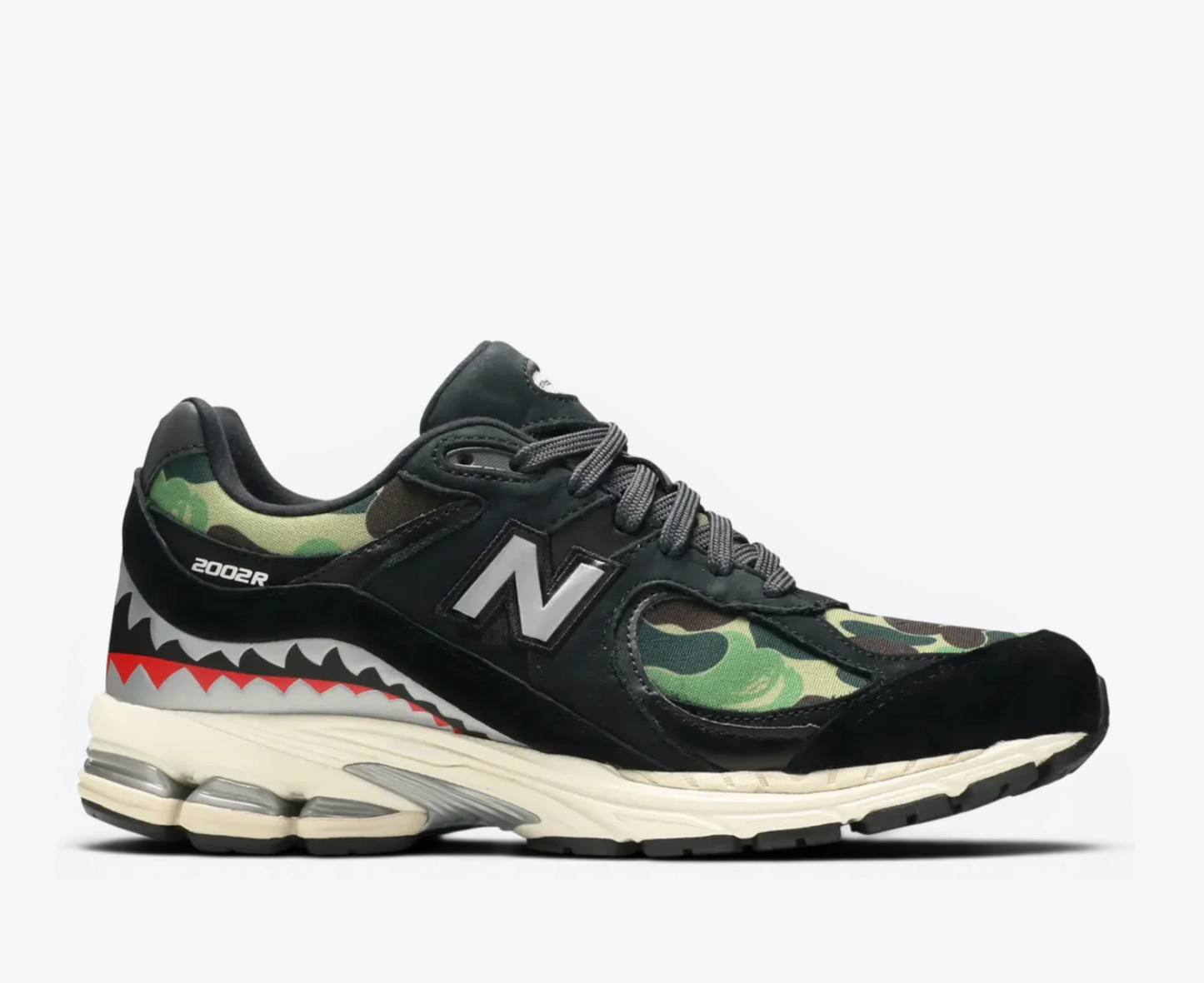 BAPE x New Balance 2002R Black Camo Apes Together Strong