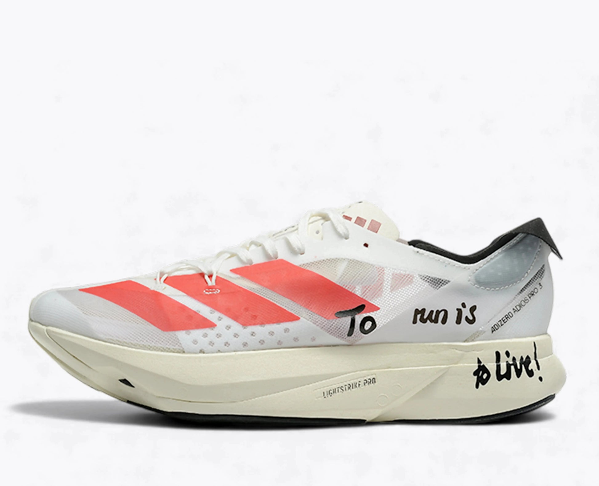 Adizero Adios Pro 3 - Blanc Rouge Adidas