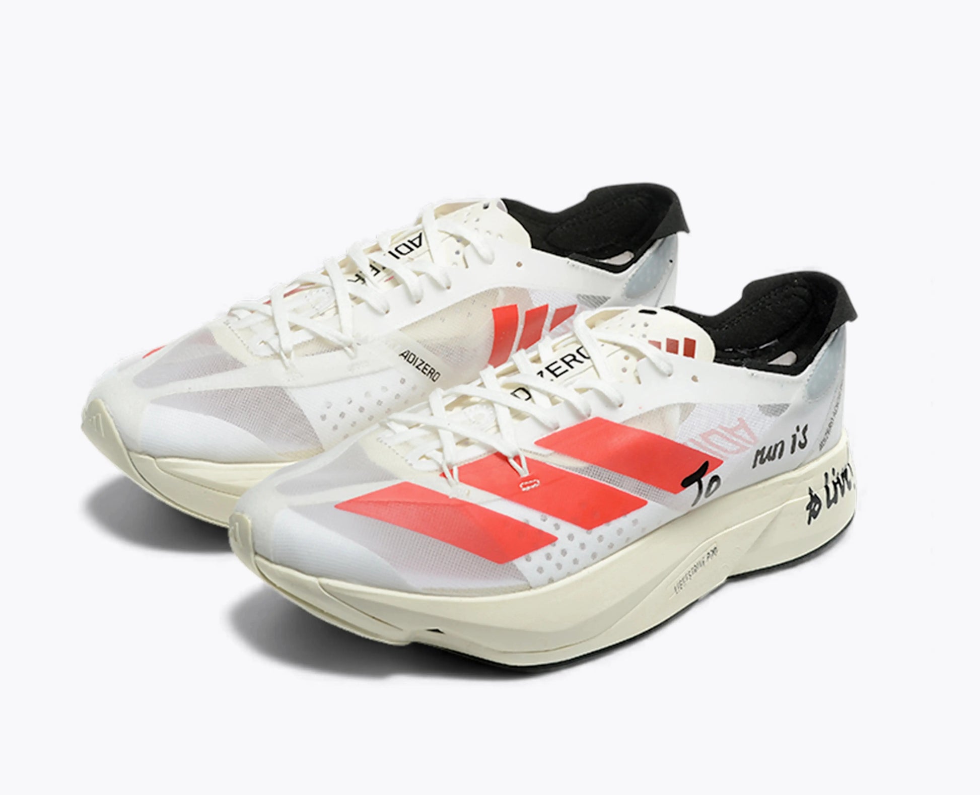 Adizero Adios Pro 3 - Blanc Rouge Adidas