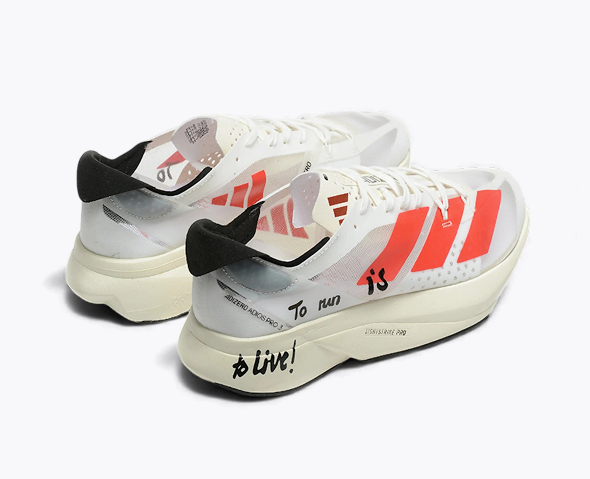 Adizero Adios Pro 3 - Blanc Rouge Adidas