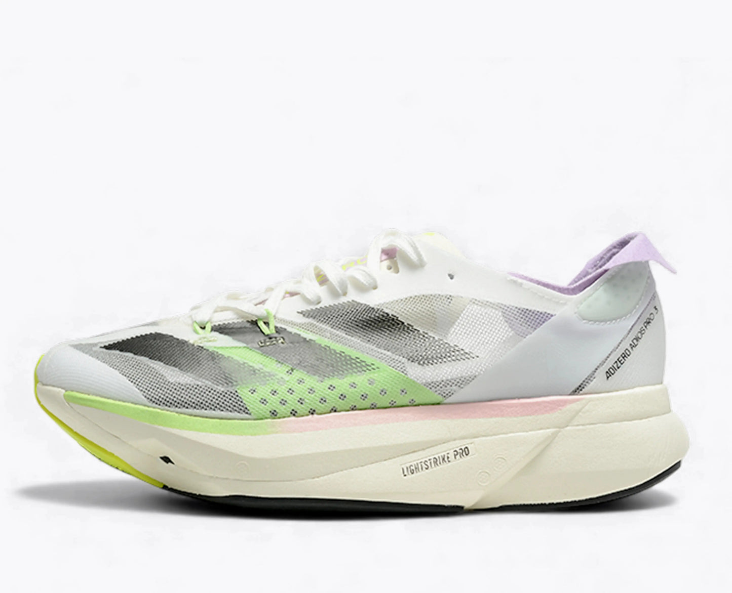 Adizero Adios Pro 3 - Blanc Vert Rose Pâle Adidas