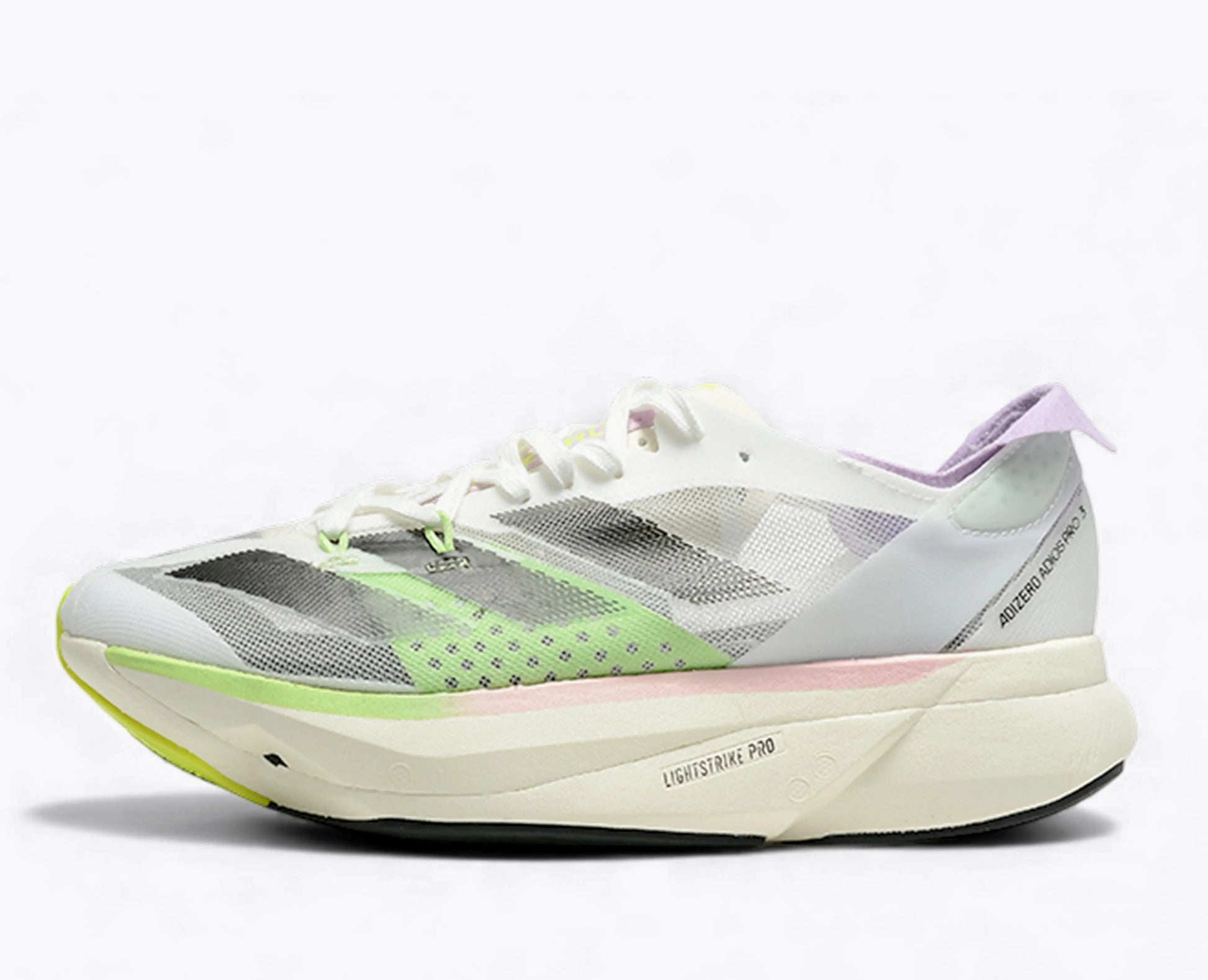 Adizero Adios Pro 3 - Blanc Vert Rose Pâle Adidas