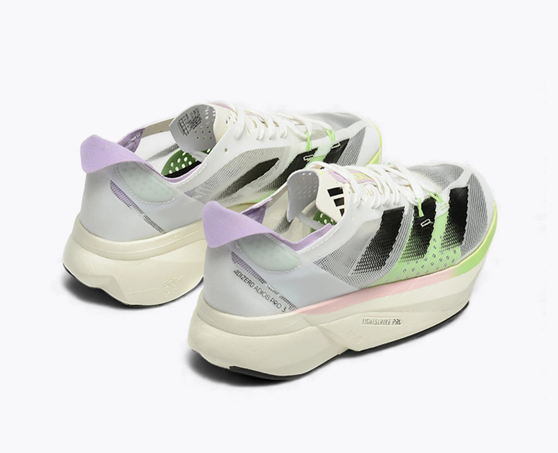 Adizero Adios Pro 3 - Blanc Vert Rose Pâle Adidas