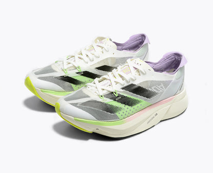 Adizero Adios Pro 3 - Blanc Vert Rose Pâle Adidas