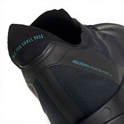 Adizero Adios Pro 4 Black Core Black Powder Teal Adidas