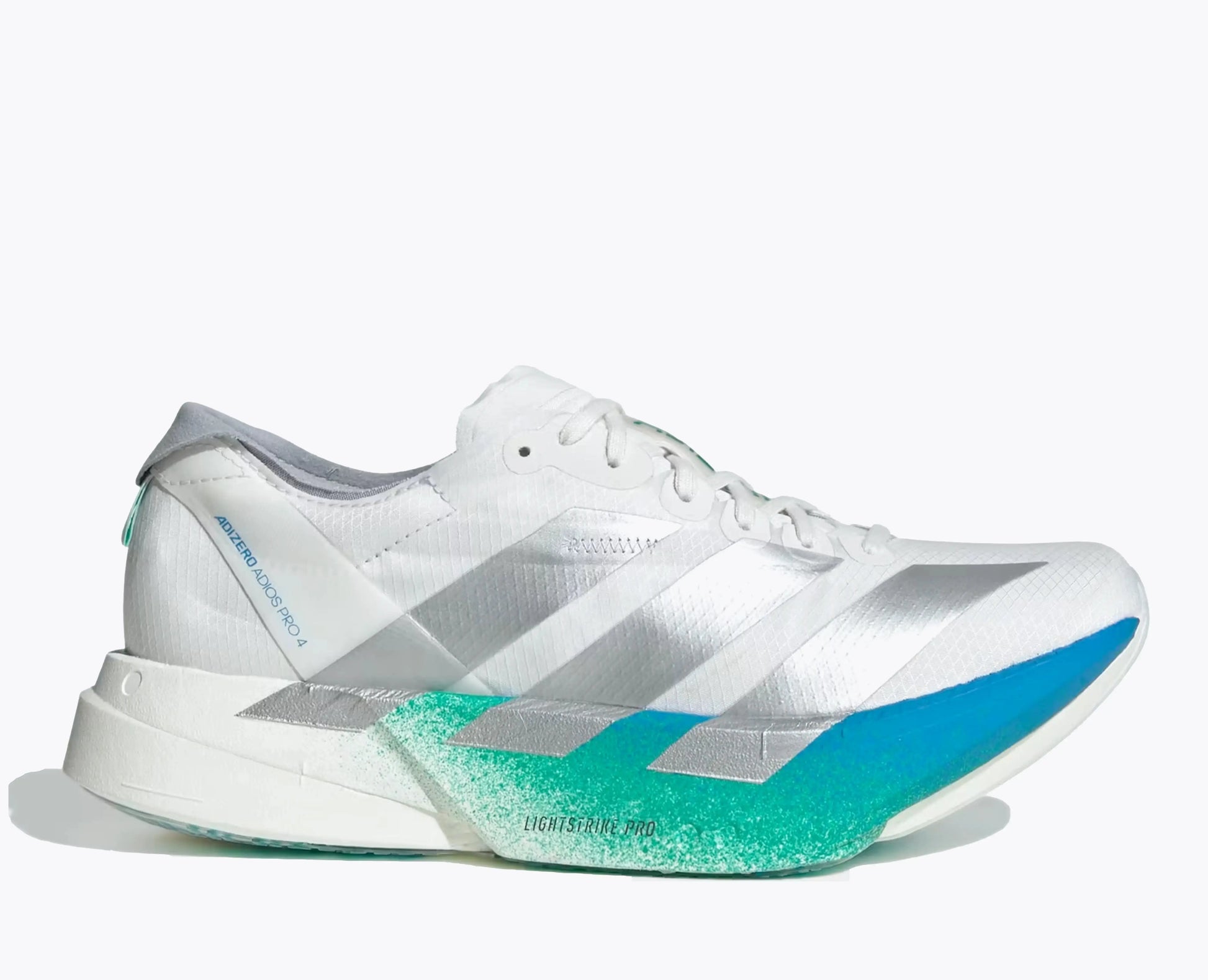 Adizero Adios Pro 4  Blanc bleu Adidas