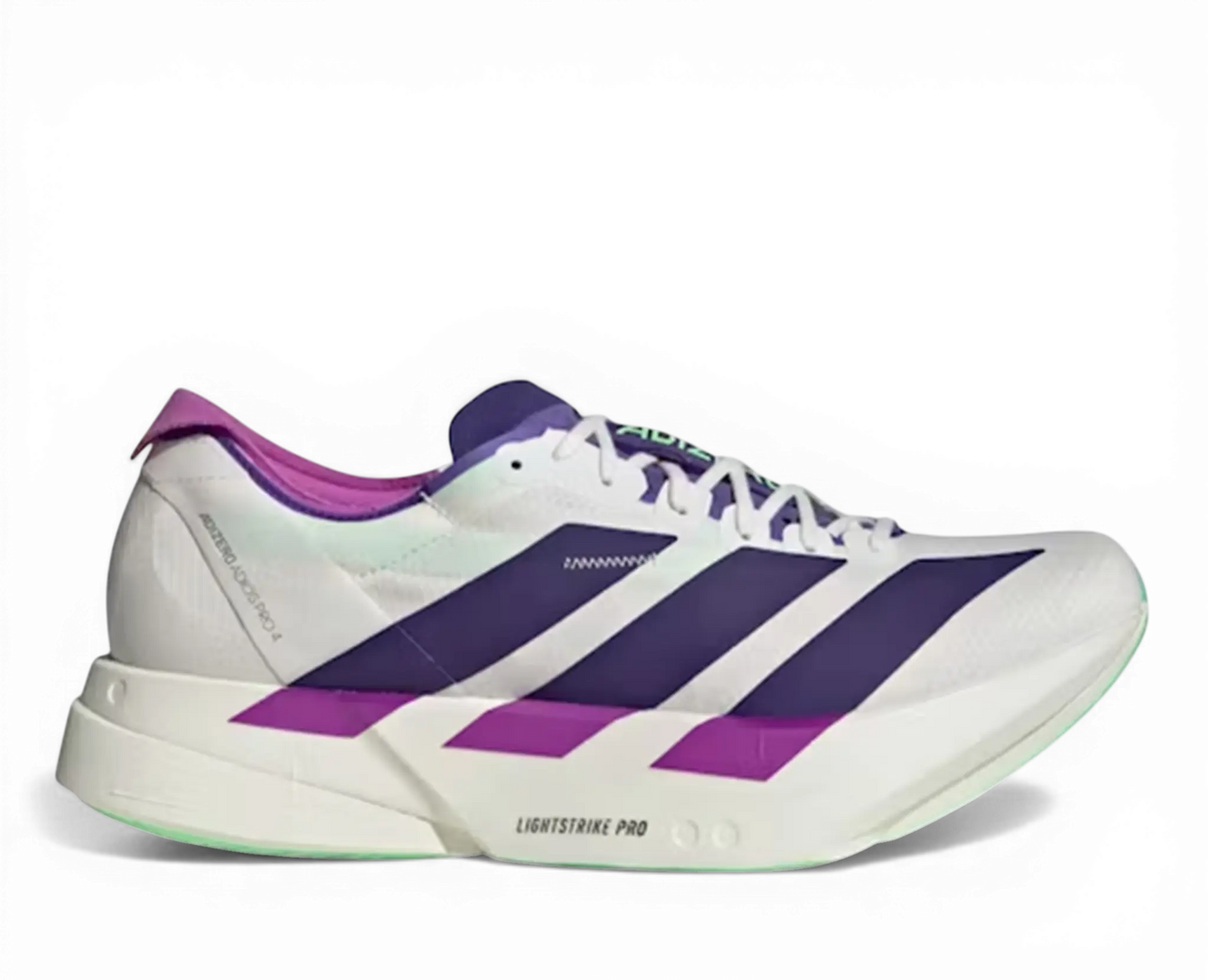 Adizero Adios Pro 4 White Purple Lime Burst Adidas