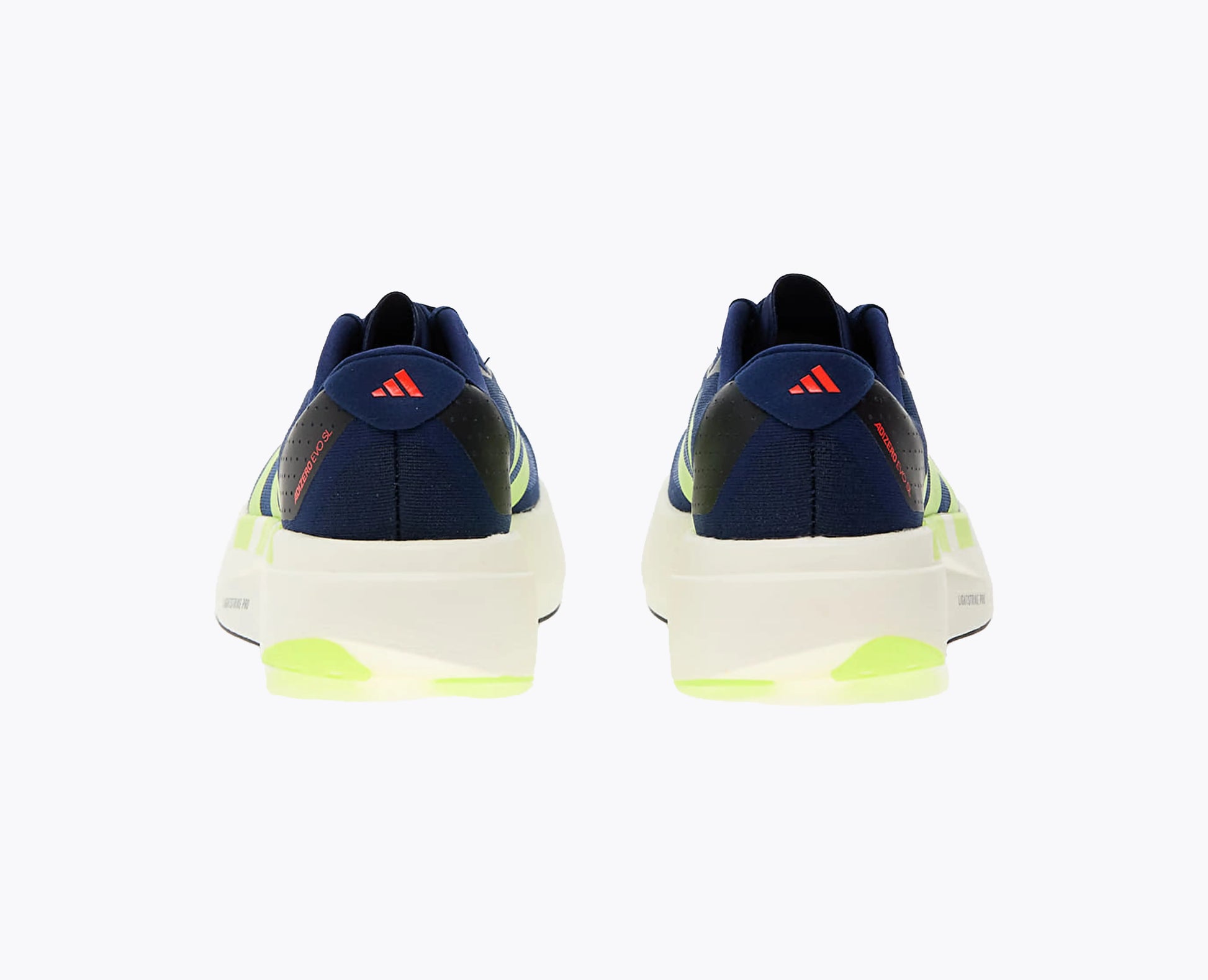 Adizero Evo SL Dark Blue Solar Slime & Red Adidas