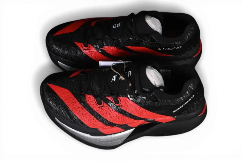 Adizero Prime X3 Strung Mercedes AMG Black Lucid Red Adidas