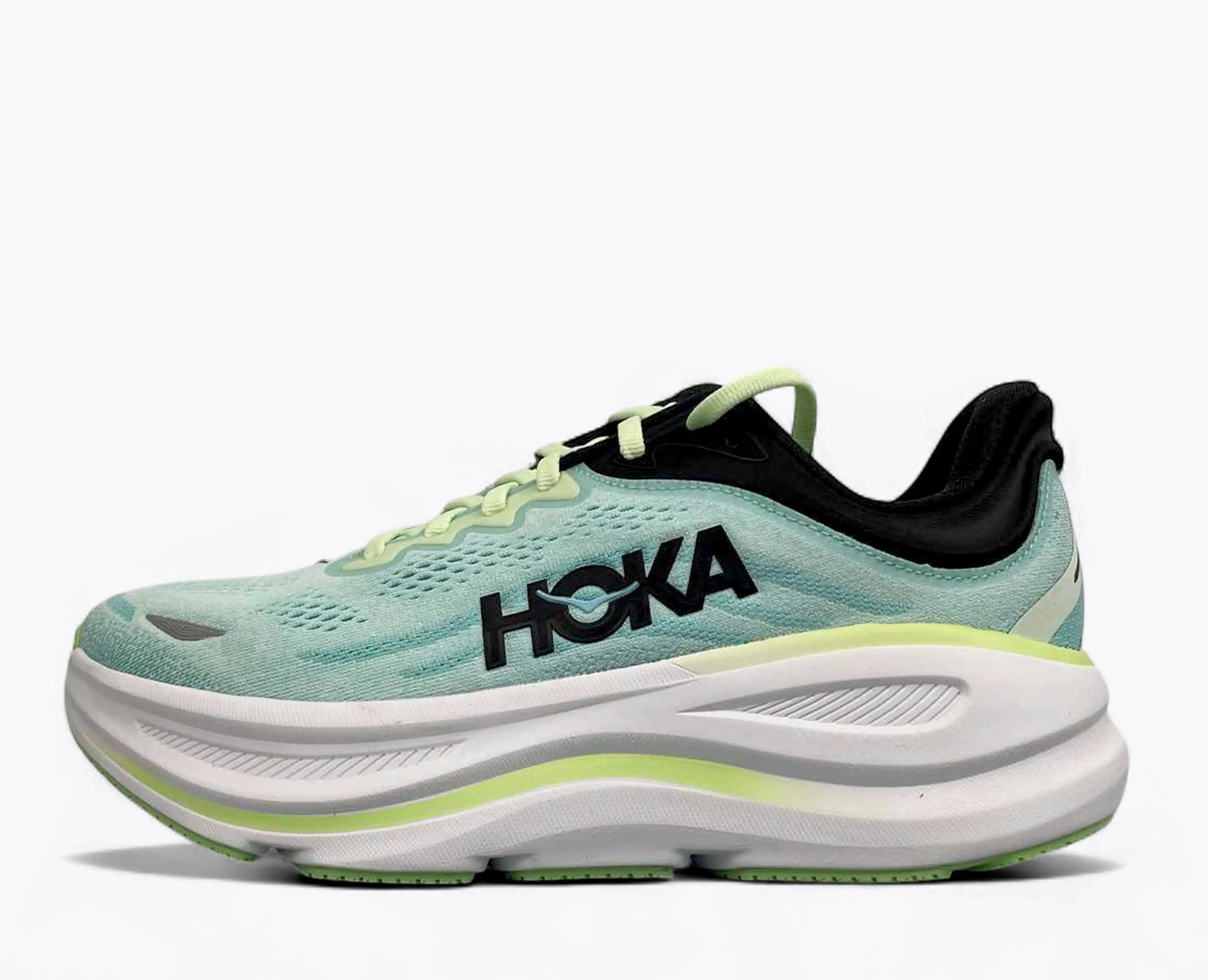 Bondi 9 Bleu/Vert citron/Noir Hoka