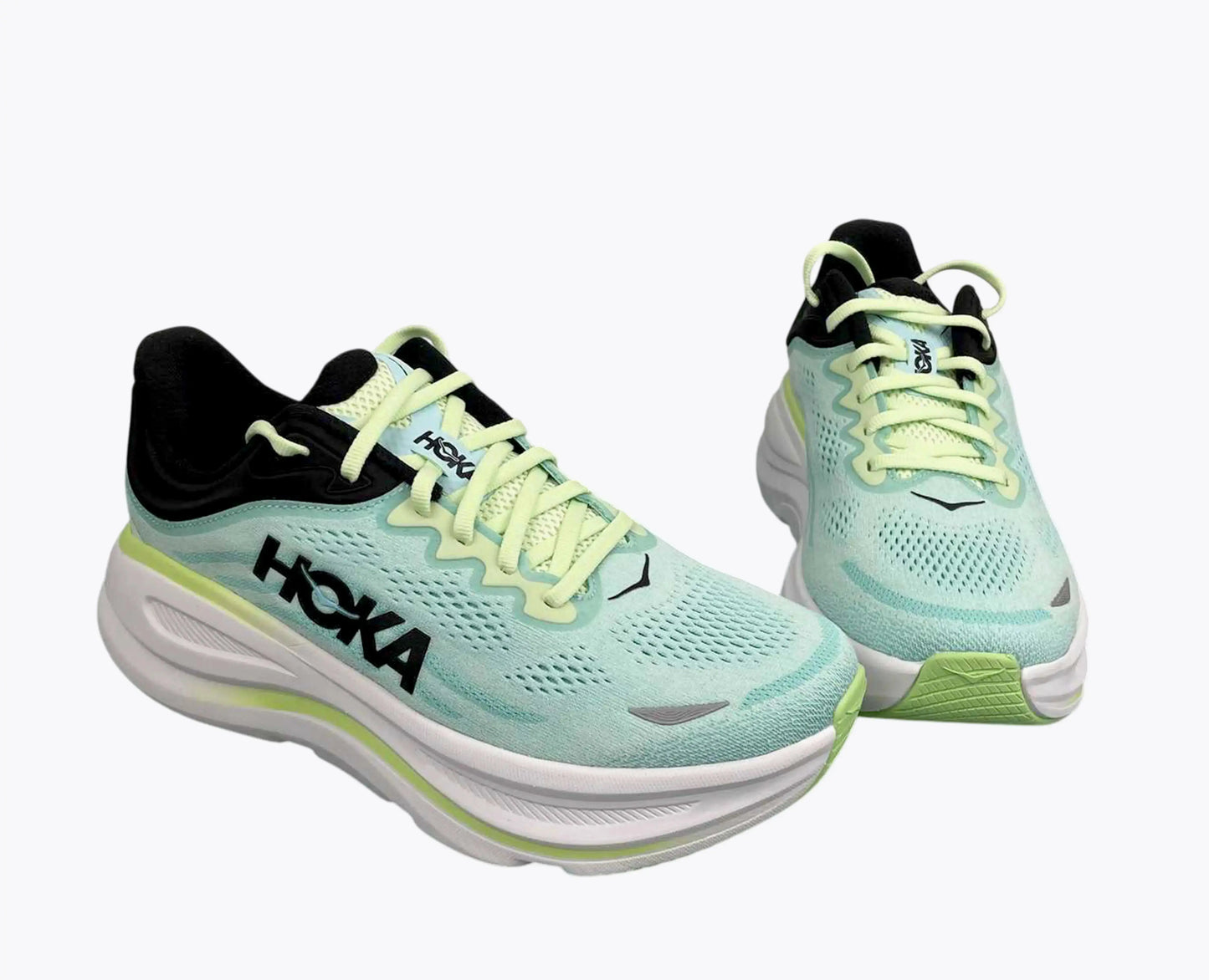 Bondi 9 Bleu/Vert citron/Noir Hoka
