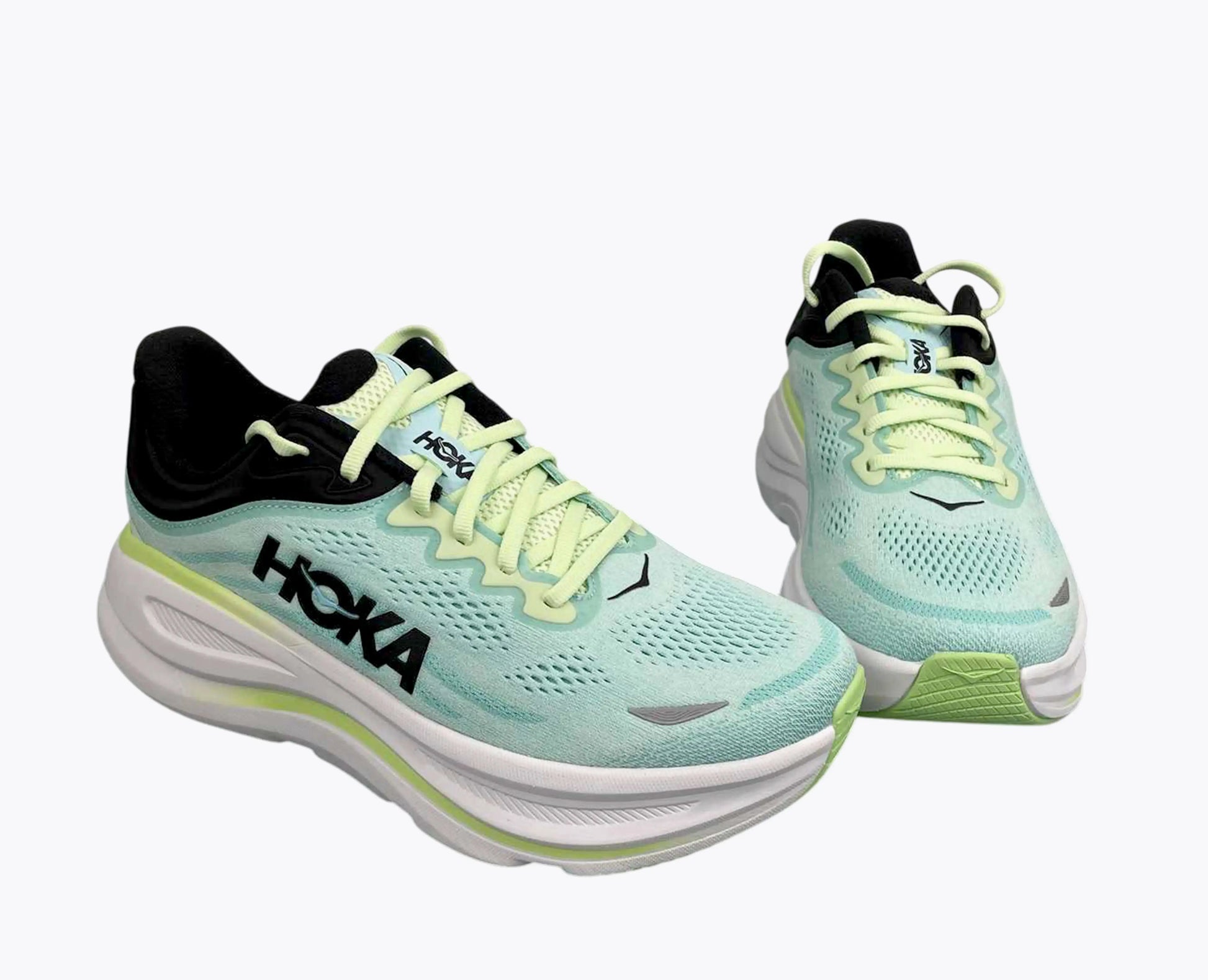Bondi 9 Bleu/Vert citron/Noir Hoka