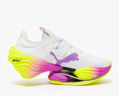 Fast RB Nitro Élite Blanche Jaune Violet - RunningUpscale.com