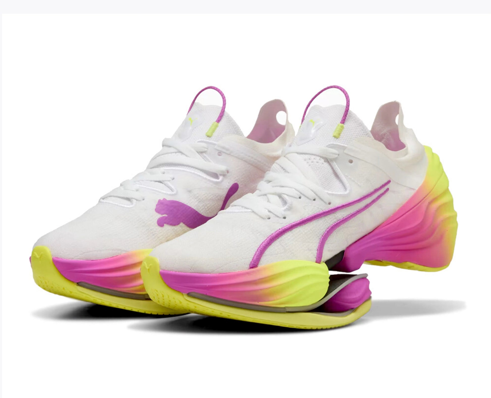 Fast RB Nitro Élite Blanche Jaune Violet - RunningUpscale.com