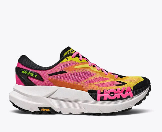 HOKA Mafate X Neon Citrus Neon Rose Hoka