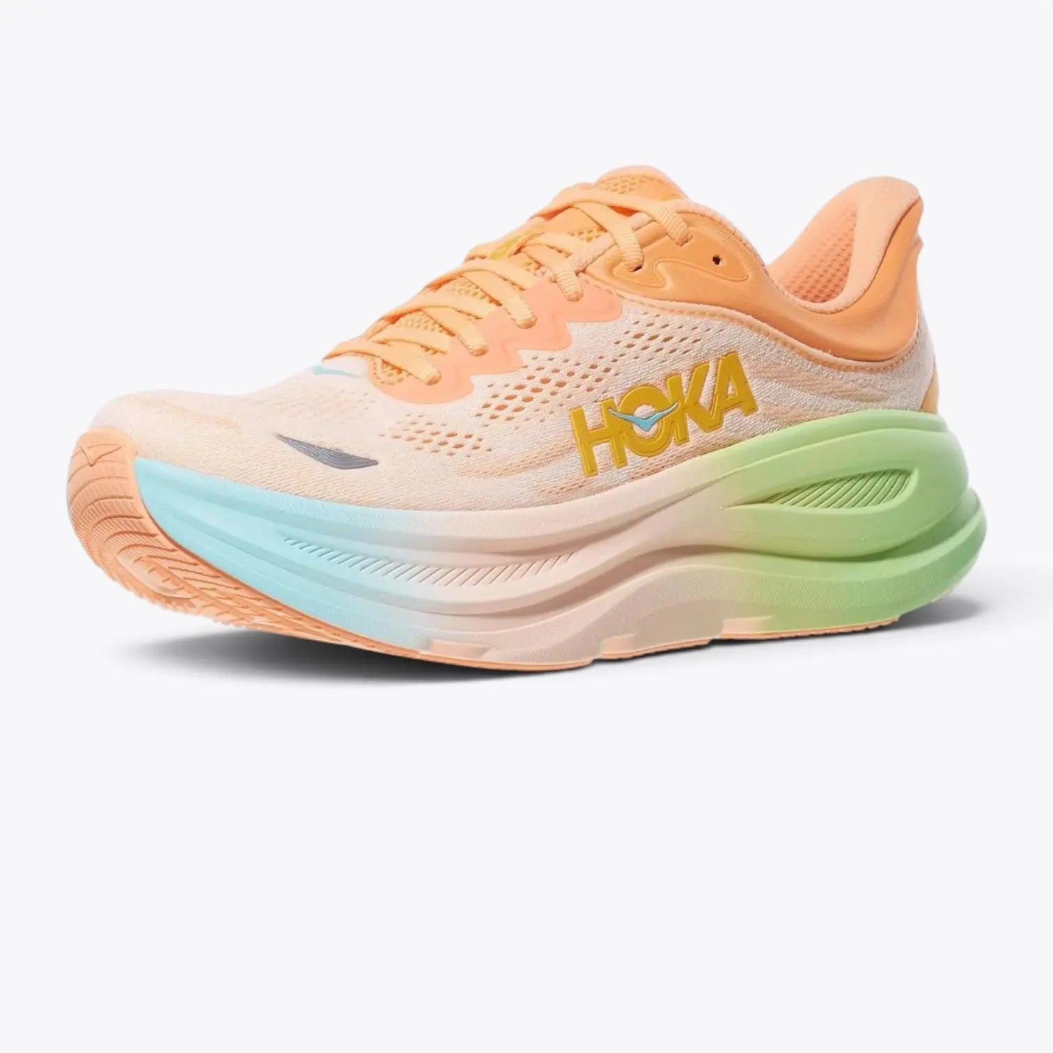 Hoka Bondi 9 Frost Pale Tangerine Hoka