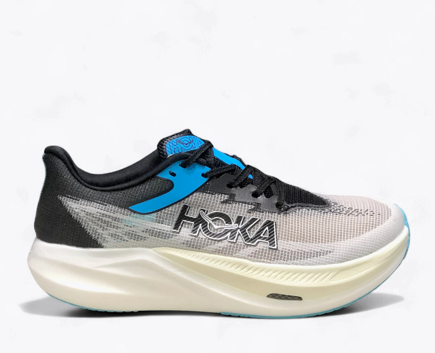 Rocket X 3 - Blanc Bleu Noir Hoka