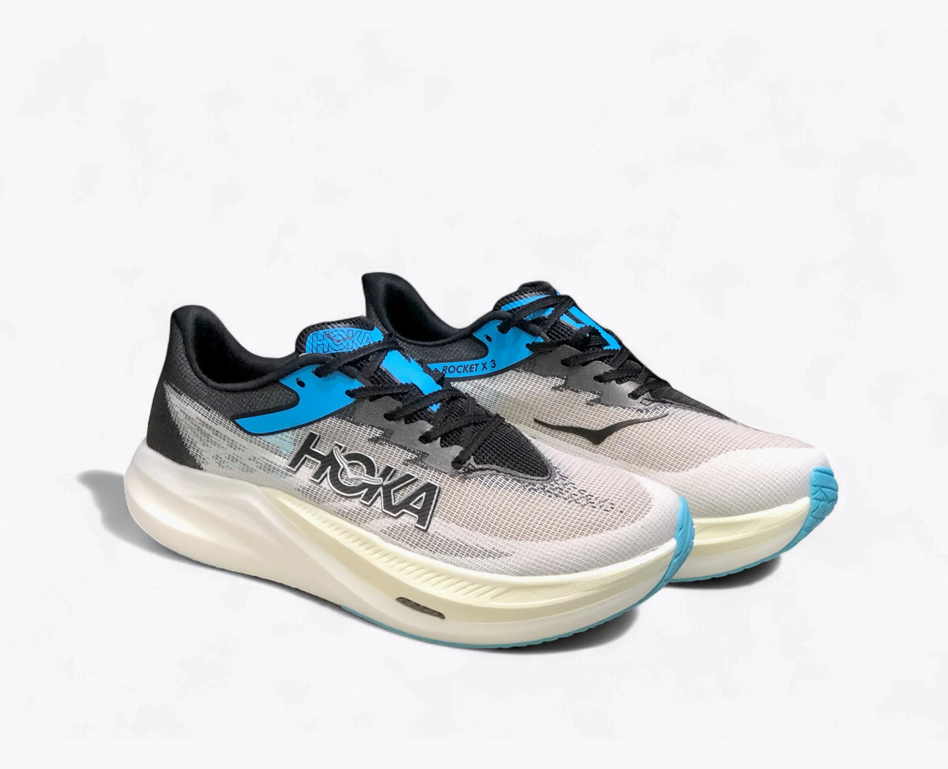 Rocket X 3 - Blanc Bleu Noir Hoka