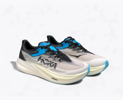 Rocket X 3 - Blanc Bleu Noir Hoka