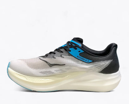 Rocket X 3 - Blanc Bleu Noir Hoka