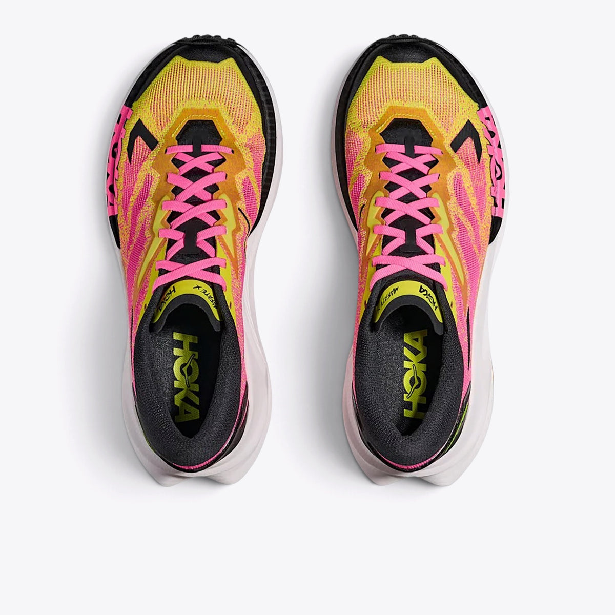 HOKA Mafate X Neon Citrus Neon Rose